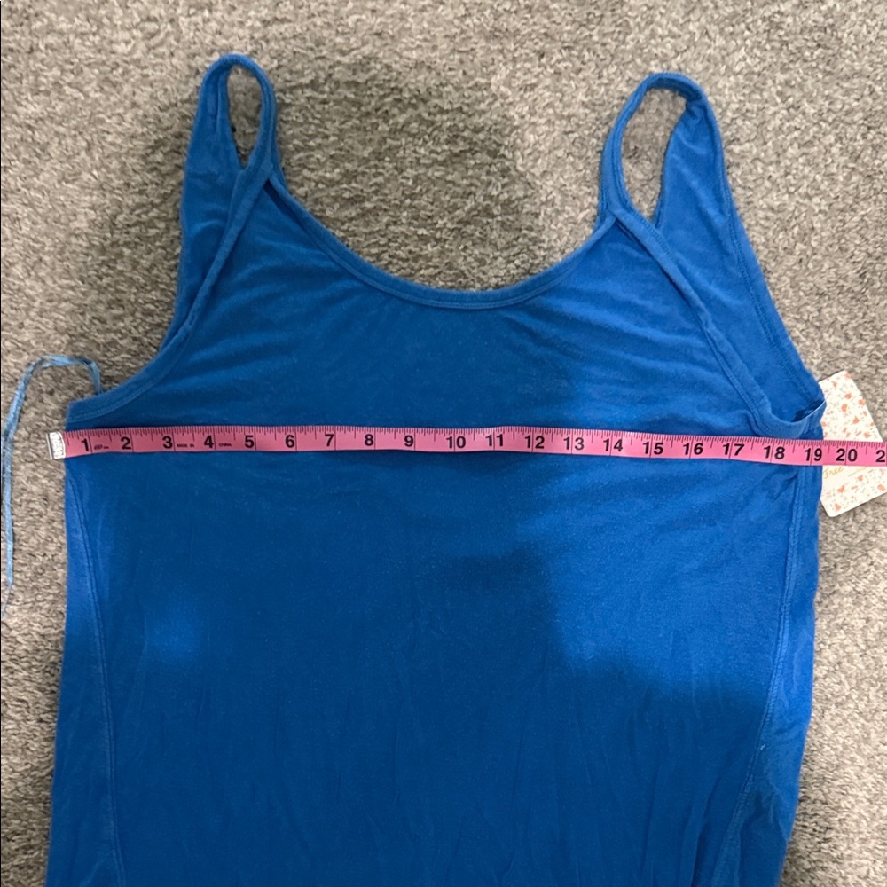 Free People Vibrant Blue Tank Top - Picture 3 of 5
